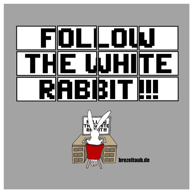 Cartoon: Follow the white rabbit 1