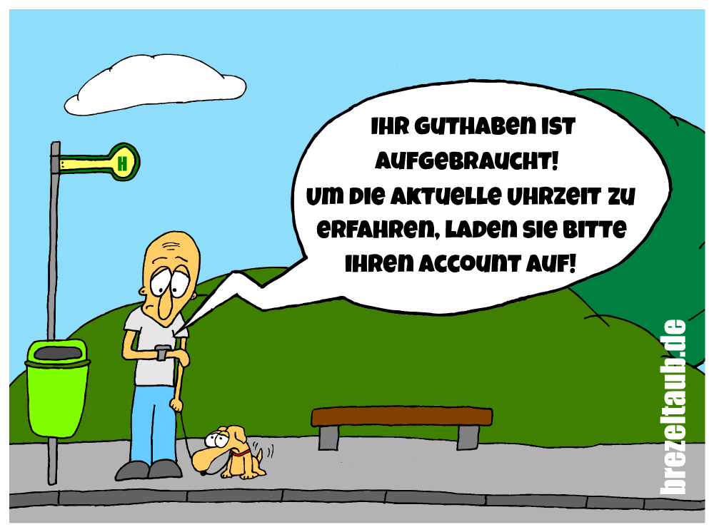 Cartoon: Smartwatch - Zeit ist Geld 2.0 1
