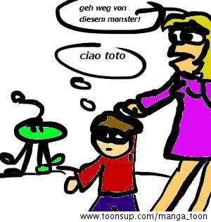 Cartoon: toto will nur spielen! 1