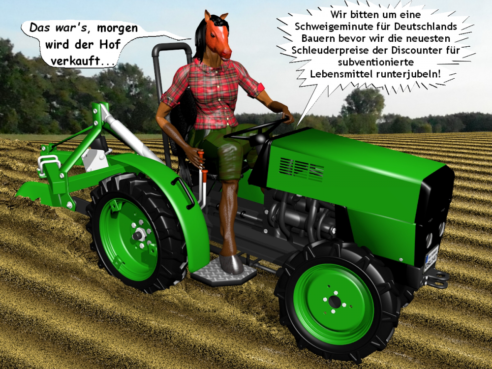Karrikatur: Bauernopfer 1