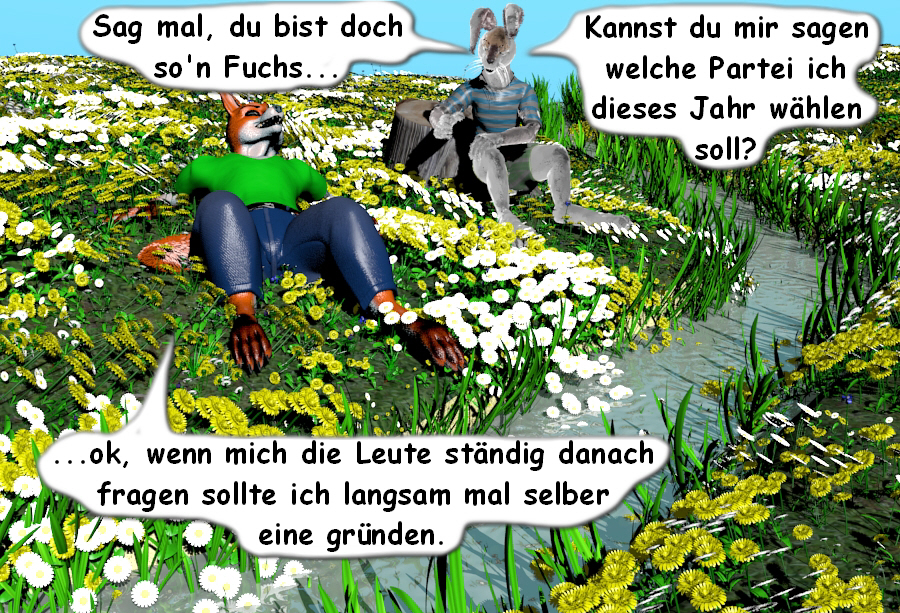 Cartoon: Planlos an die Urne 1