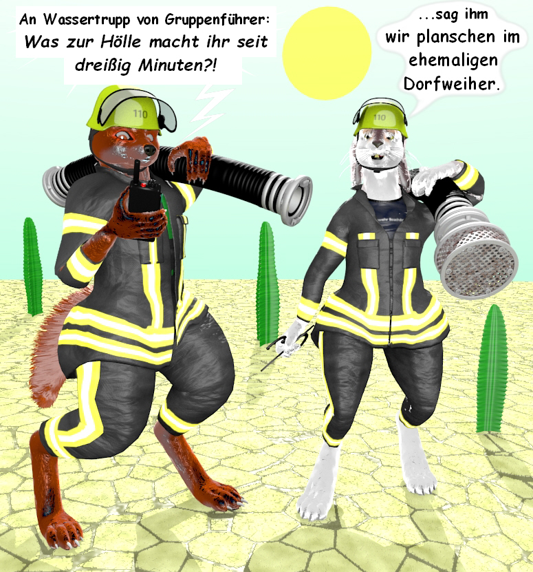 Cartoon: Wassertrupp 1