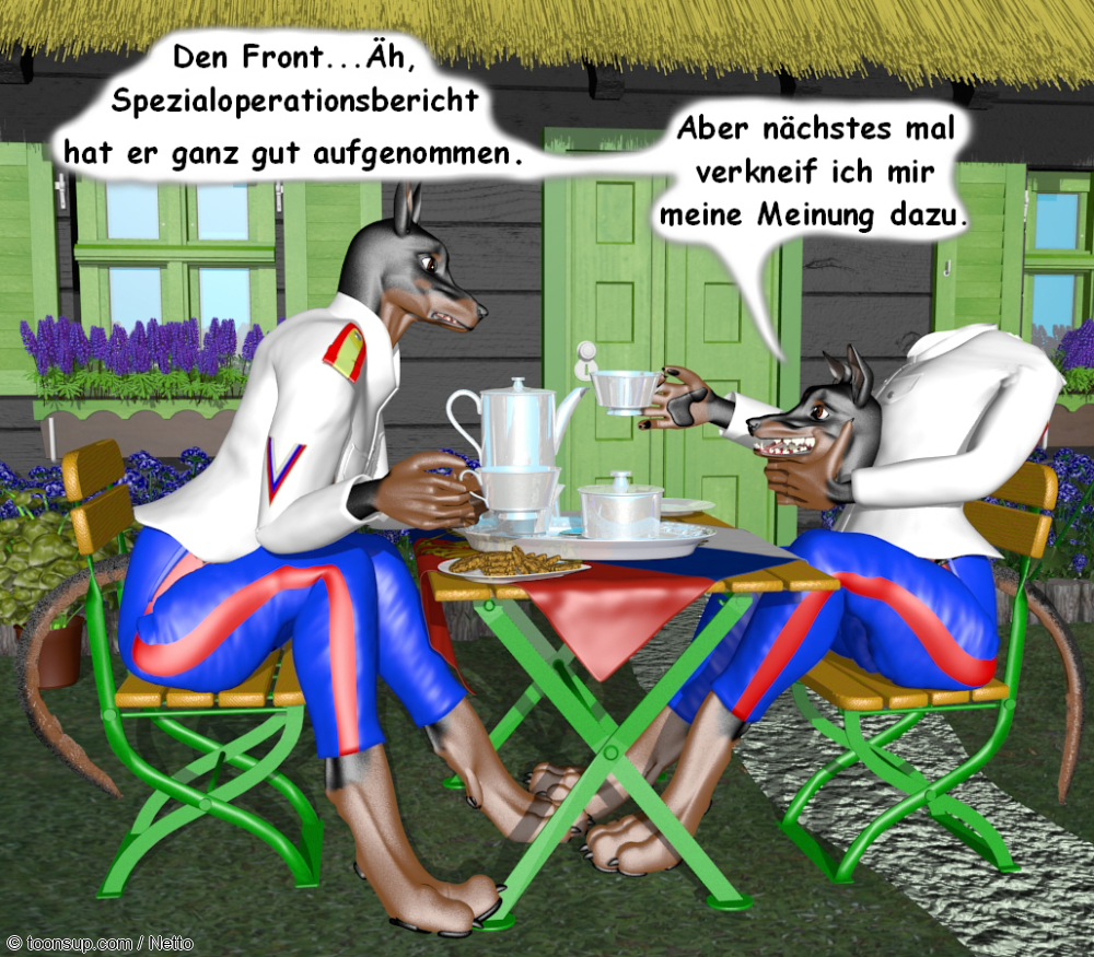 Cartoon: Frontbericht 1