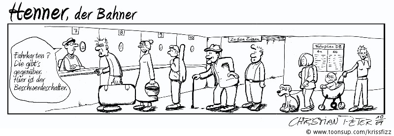 Cartoon: Henner auf Arbeit 1