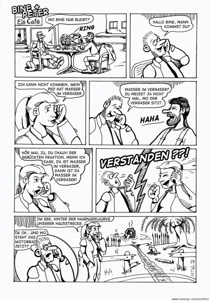 Comic: Wasser im Vergaser 1