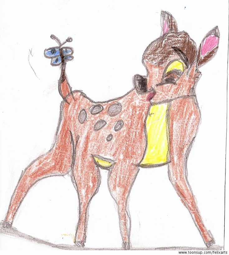 Illustration: Bambi Zeichnung 1