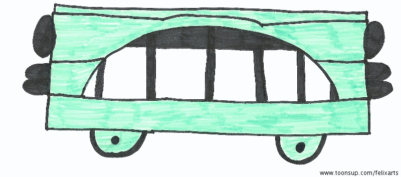 Illustration: Crazy Frog und Autobus 2