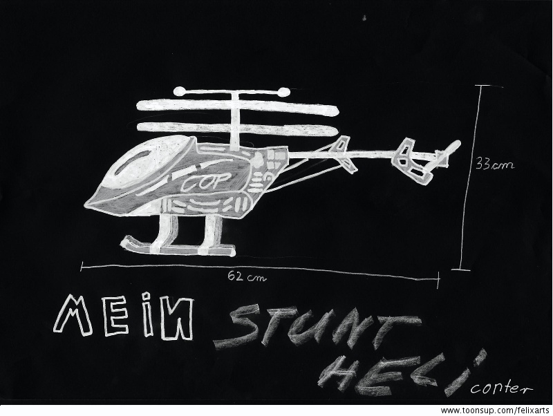 Concept Art / Character Design: Stunt Heli 1
