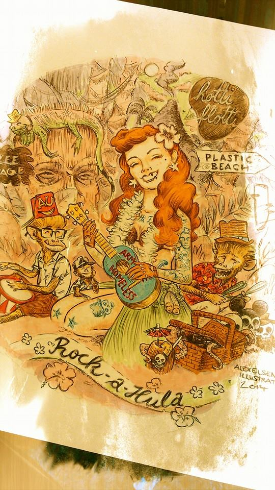 Illustration: Rock-a-hula, baby!! 1