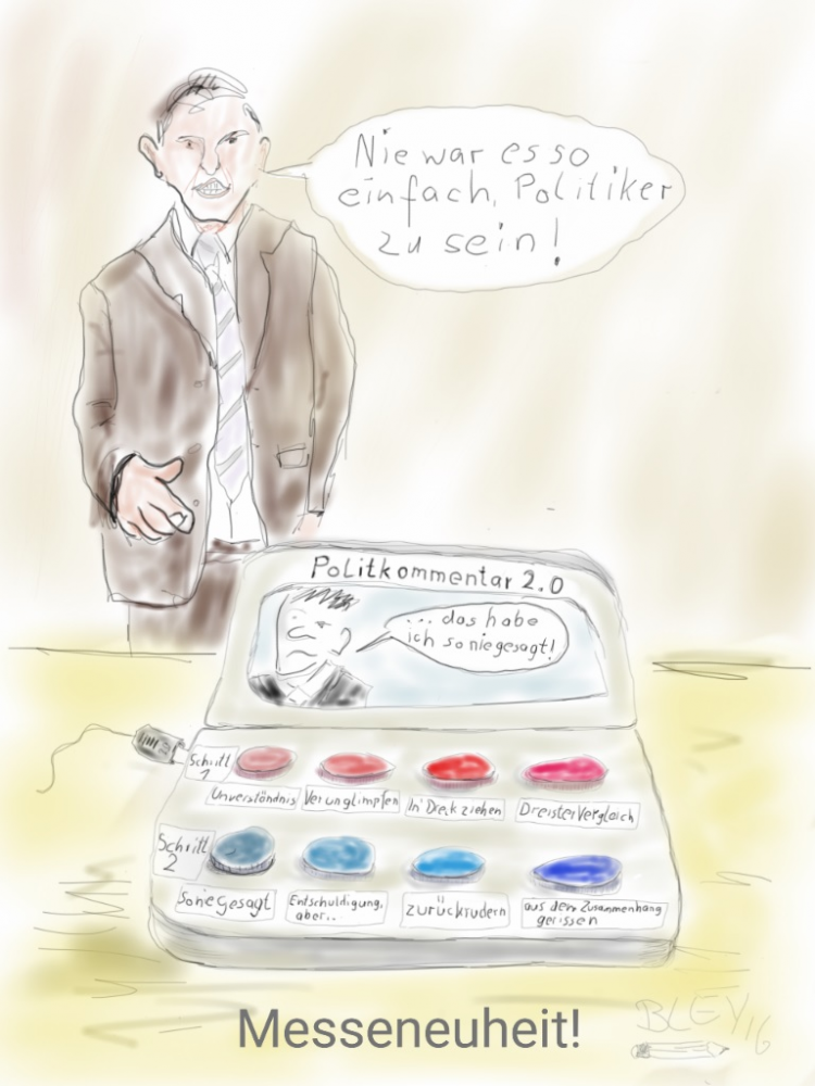 Cartoon: ...so nie gesagt! 1