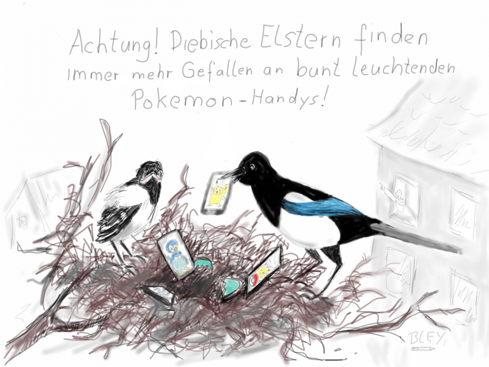 Cartoon: Diebische Elstern! 1