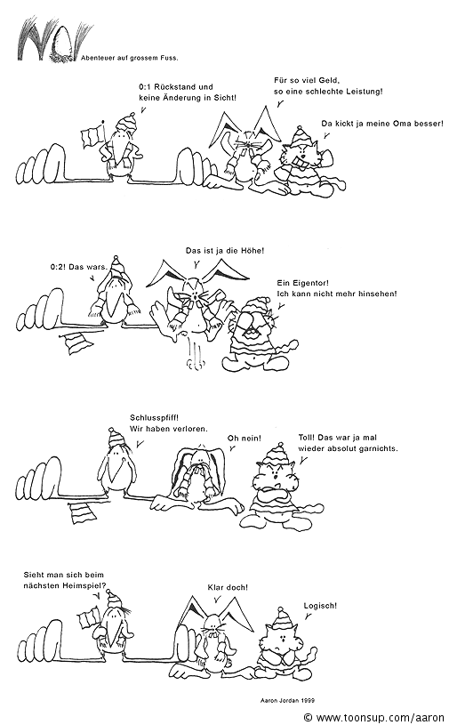 Comic: Noi im Fußballstadion 1