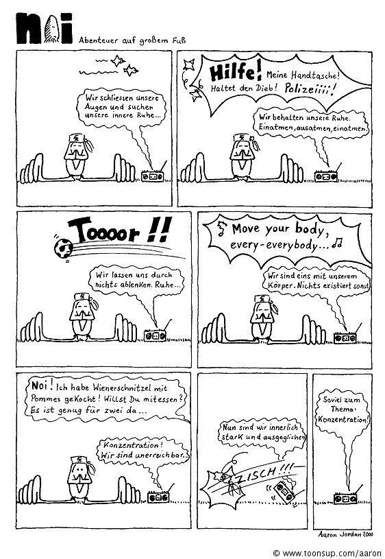 Comic: Noi und die Meditation 1