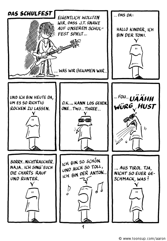 Comic: Das Schulfest 1
