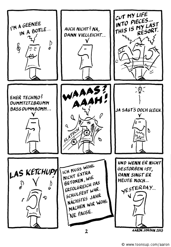 Comic: Das Schulfest 2