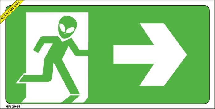 Caricature: Alien Fun Sign 1 1