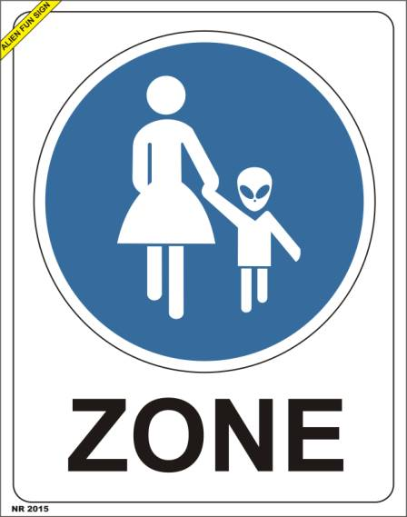 Cartoon: Alien Fun Sign 2 1