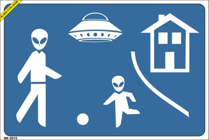 Cartoon: Alien Fun Sign 3 1