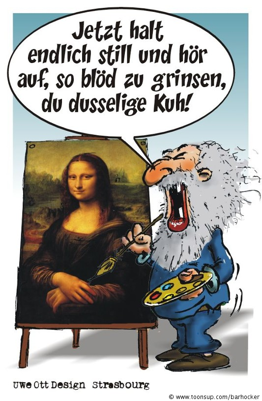 Cartoon: Bei Da Vinci im Atelier ... 1