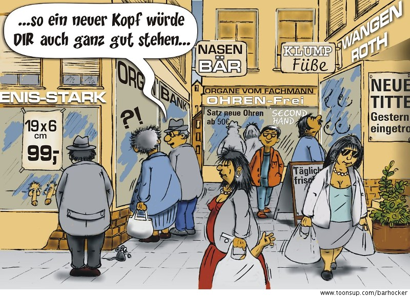 Cartoon: DER ORGANHANDEL BLÜHT 1