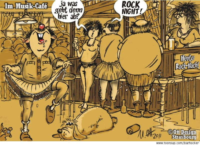 Cartoon: IM MUSIK-CAFÉ 1