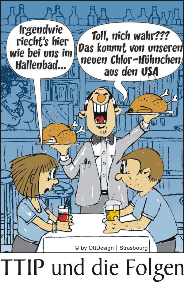 Cartoon: Im Restaurant 1