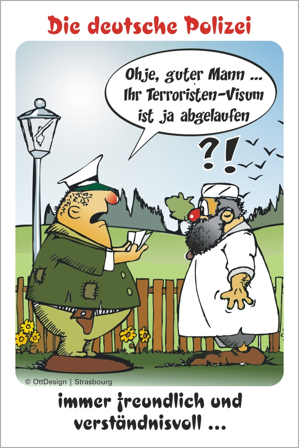 Cartoon: Kontrolle 1