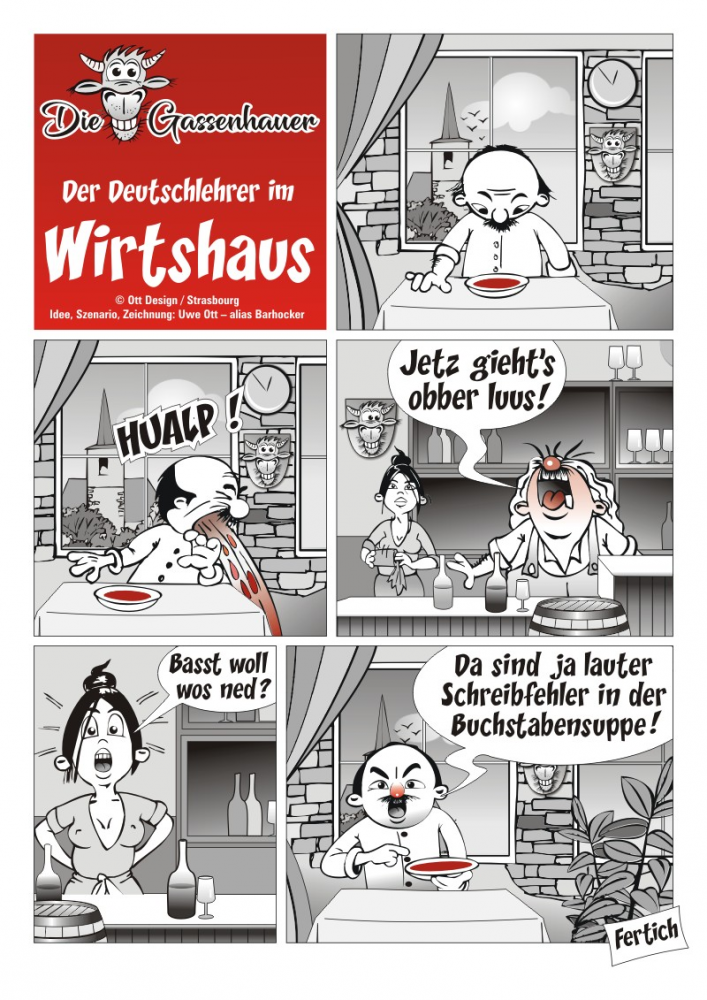 Comic: Lehrer im Wirtshaus 1