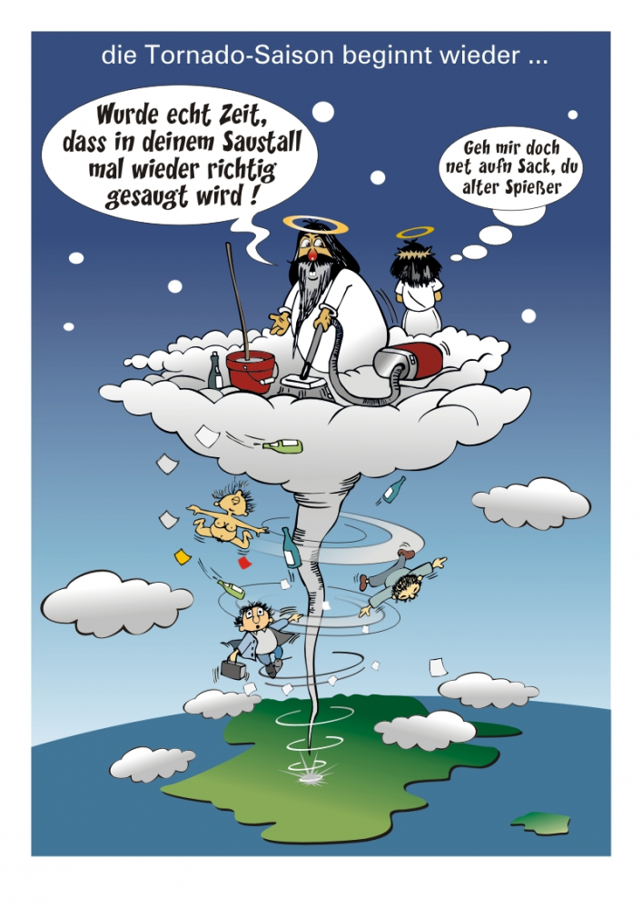 Cartoon: Die Tornado-Saison beginnt ... 1