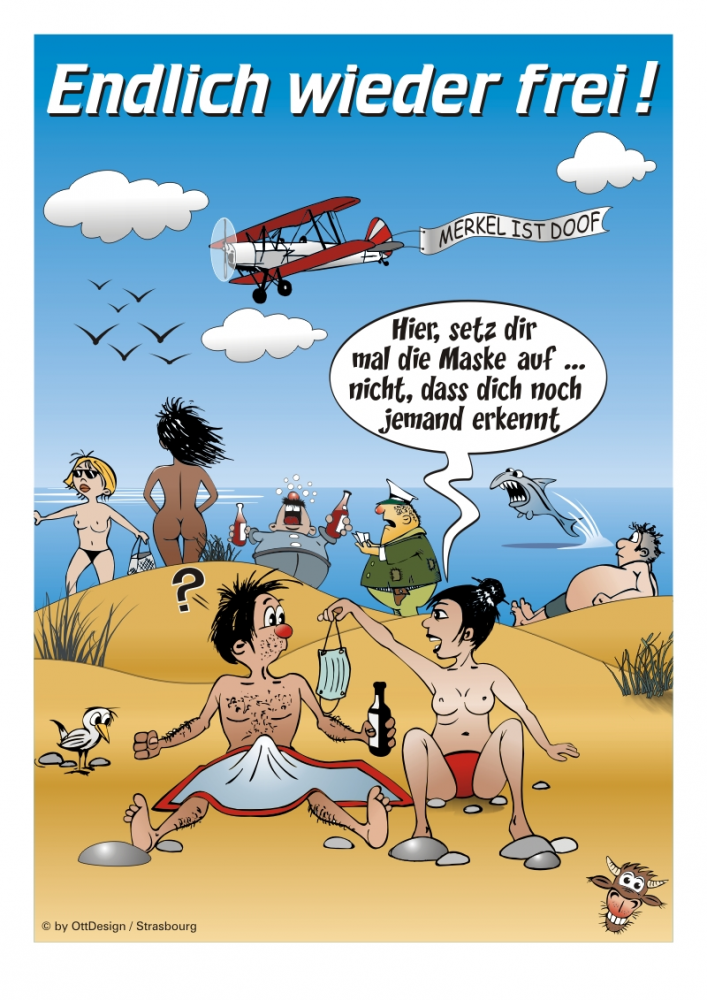 Cartoon: Endlich frei  VERSION 2 1