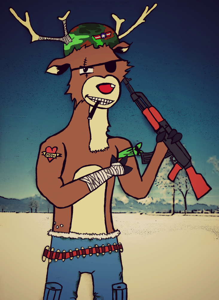 Concept Art / Character Design: Rudolph The Red Blood Reindeer 1