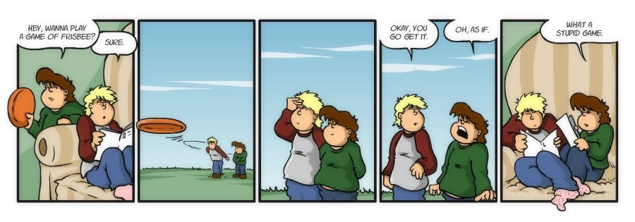 Cartoon: Frisbee 1