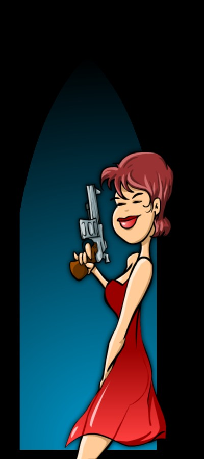 Illustration: Lady in Red 1