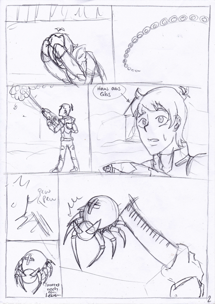 Comic: Die blaue, fliegende Spinne in der Wüste 2