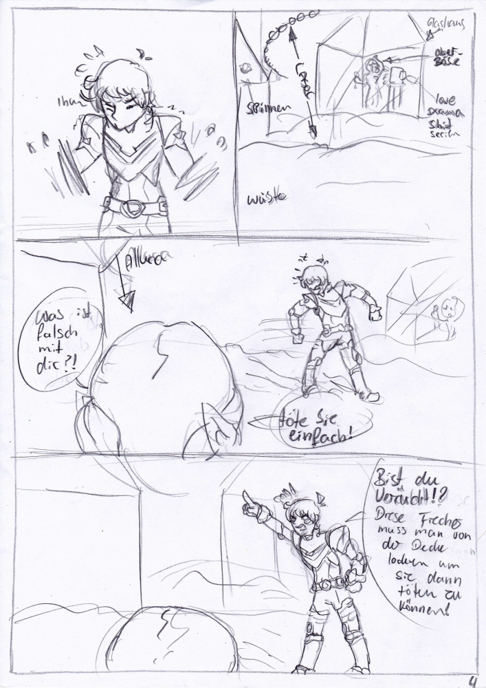 Comic: Die blaue, fliegende Spinne in der Wüste 4
