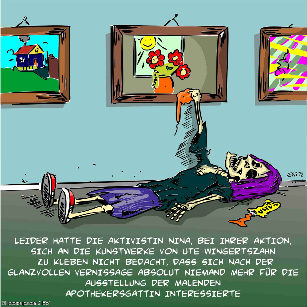 Cartoon: Dumme Aktivisten 1