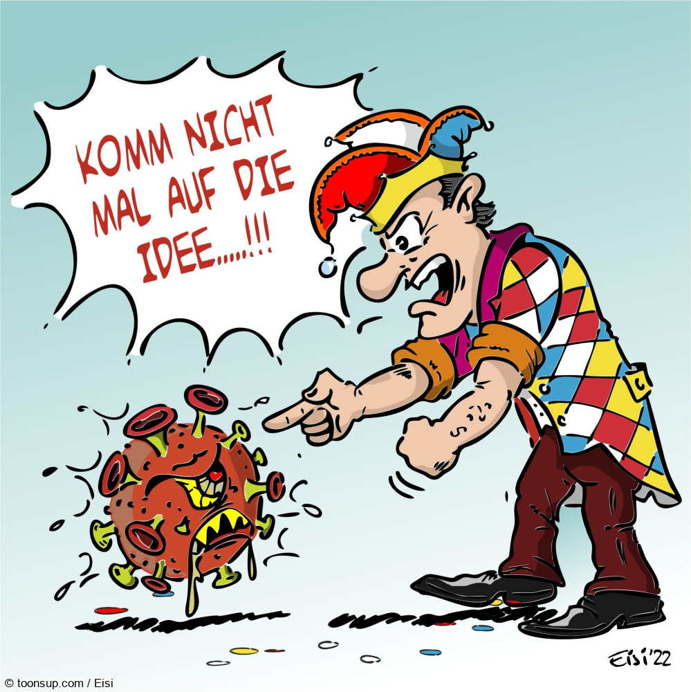 Cartoon: Coronafreie Fastnacht 1