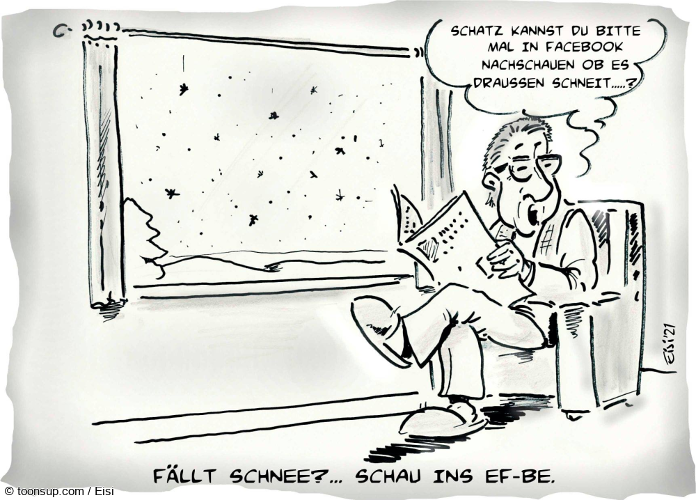 Cartoon: Fällt Schnee,...? Frag EfBe! 1