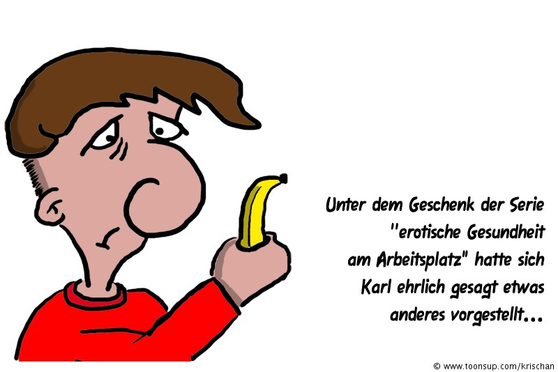 Cartoon: erotische Gesundheit am Arbeitsplatz 1