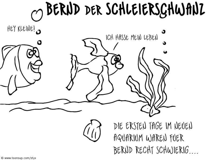 Cartoon: Bernd der Schleierschwanz 1