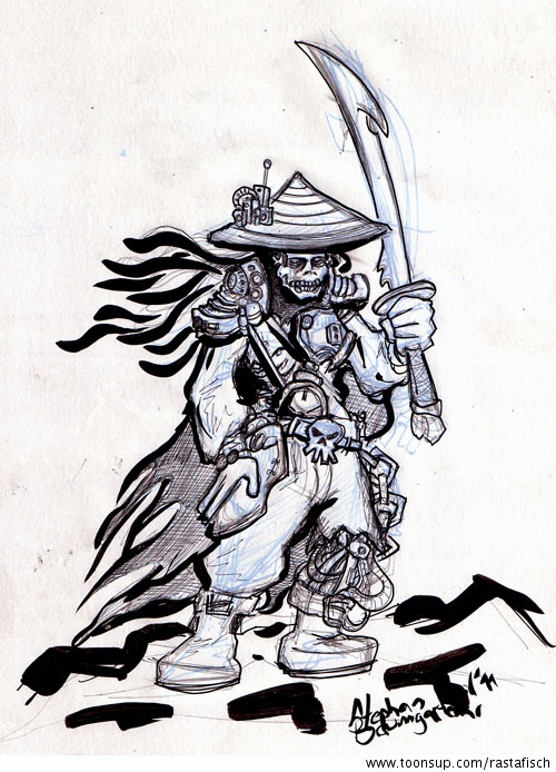Concept Art / Character Design: Cybersamurai 1