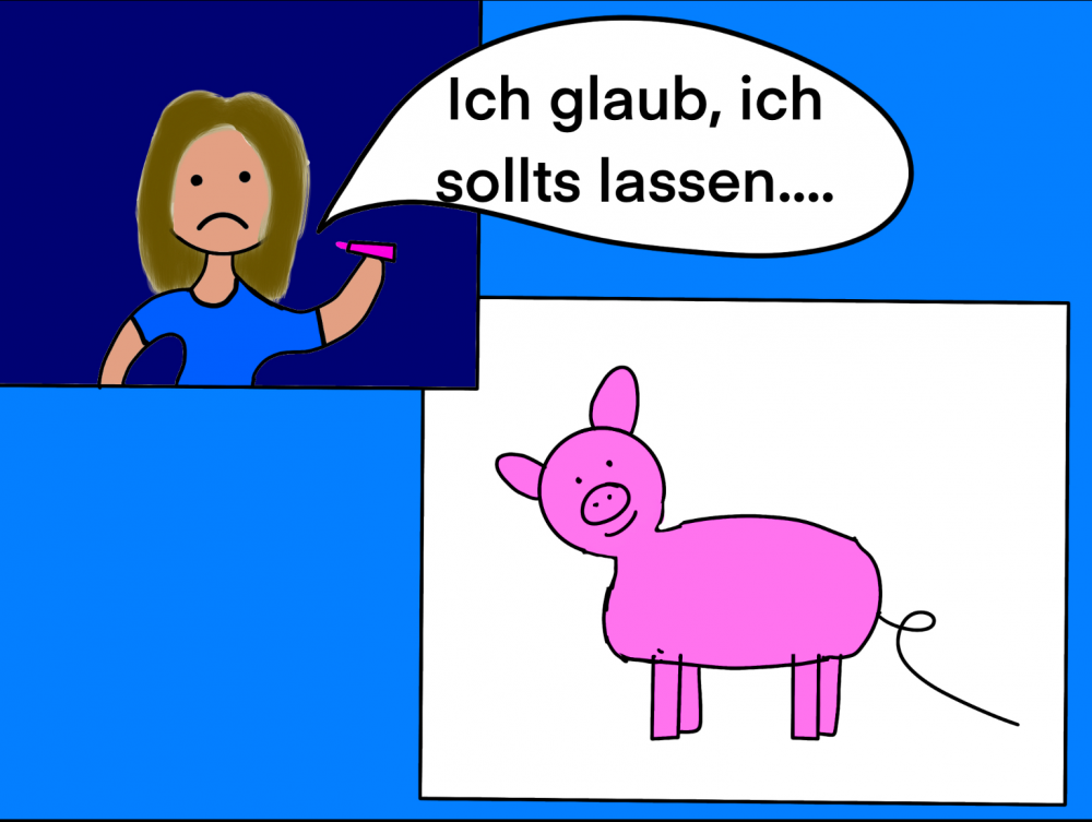 Cartoon: Kann nicht Zeichen 1