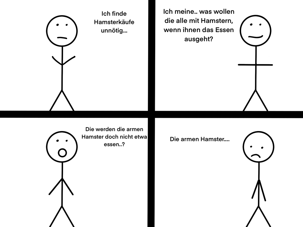 Comic: Hamsterkäufe 1