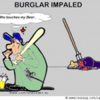 Burglar Impaled