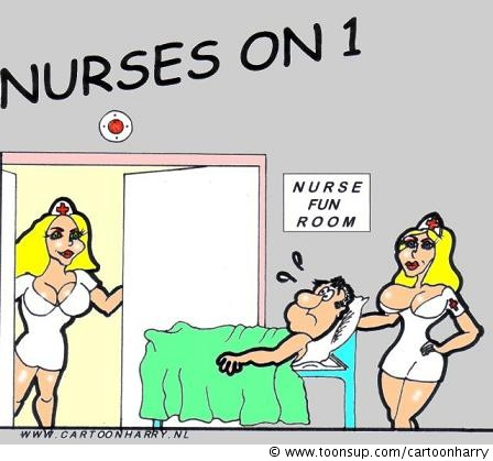 Cartoon: Nurses on One 2 1
