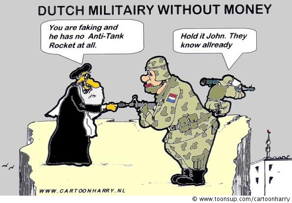 Cartoon: Dutch Military Without Money 1