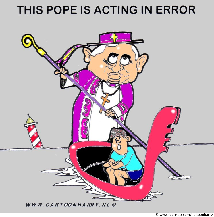 Cartoon: Pope Acting In Error 1