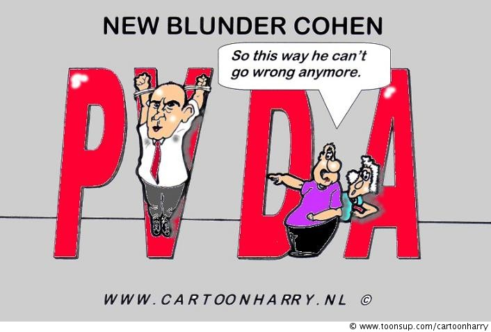 Cartoon: Blunders Job Cohen 1