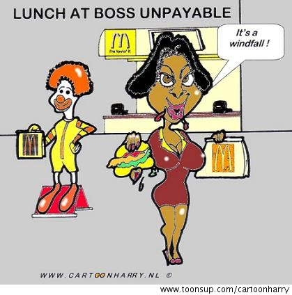 Cartoon: Boss His Food Expensive 1