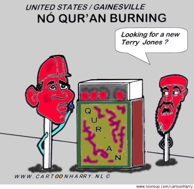 Cartoon: No Koran Burning 1